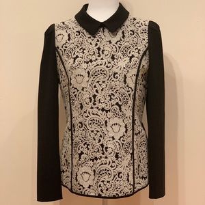 Olive des olive floral pattern blouse